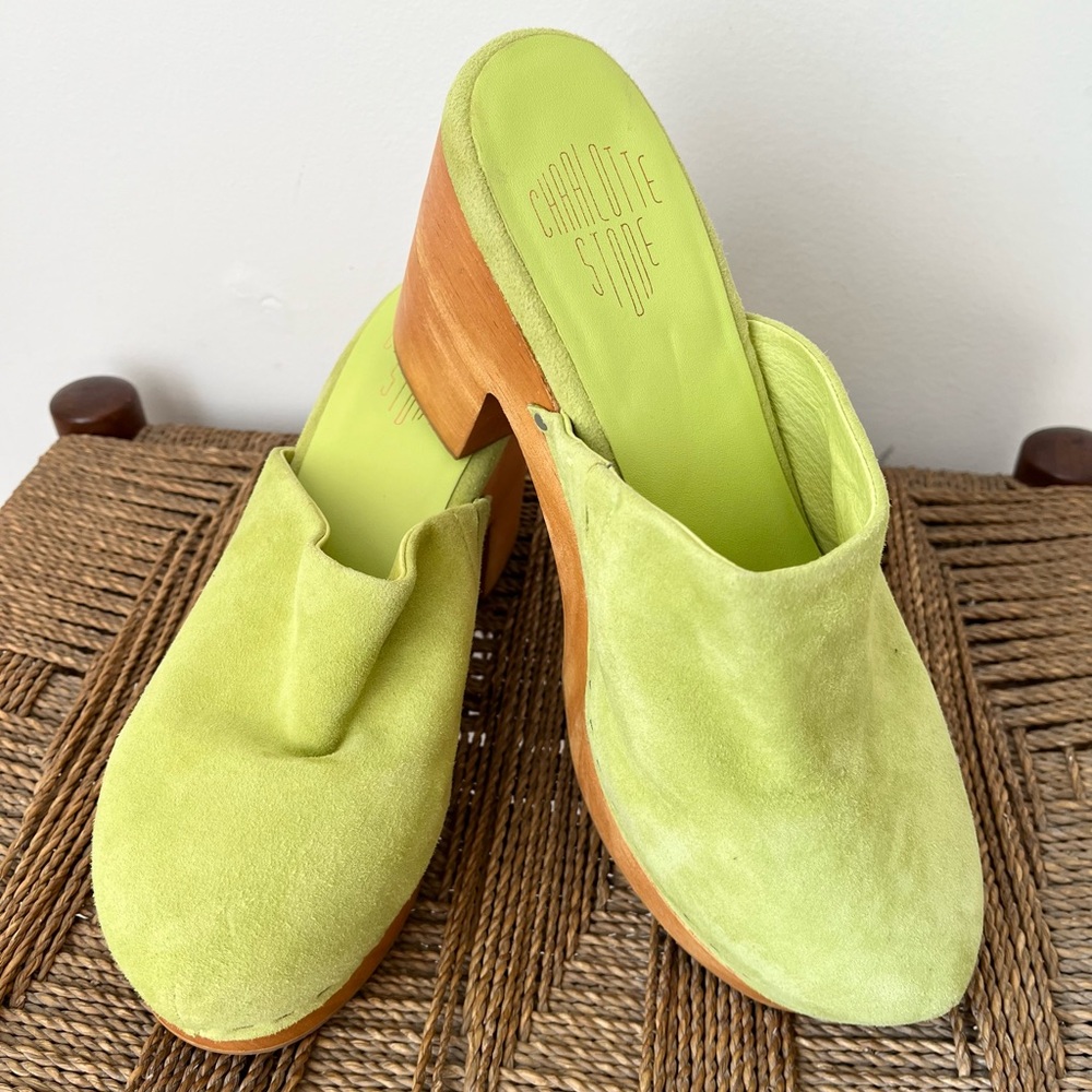 Charlotte Stone Shoes Women’s 9 Acid Marlo Clog Suede - Picture 3 of 9